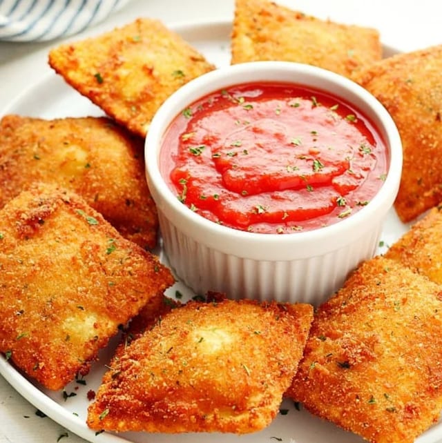 Fried Cheese Ravioli.