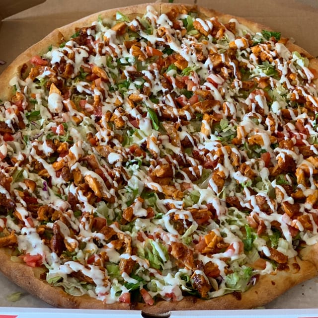 Chicken Ranchera Pizza.